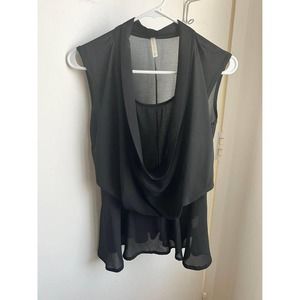 Chiffon Draped Top Size Small